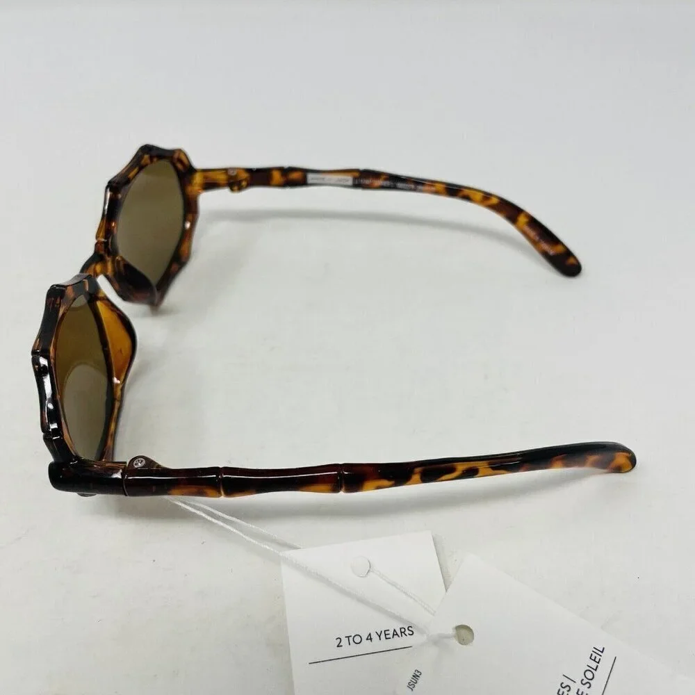 Janie and Jack Toddler Girls Size 2-4 Years Tortoise Bamboo Sunglasses in‎ Brown